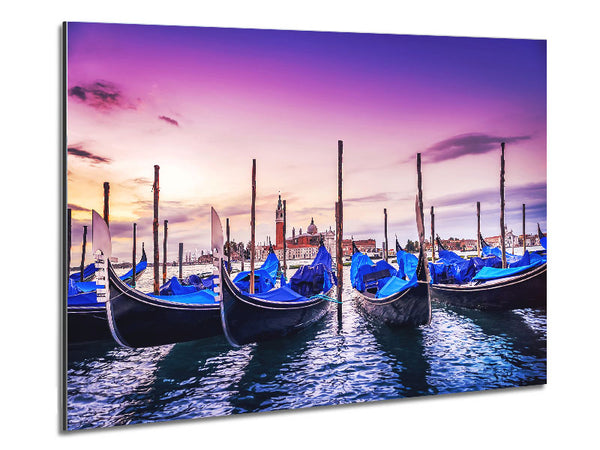 Gondola Line Up 5 Metal Print