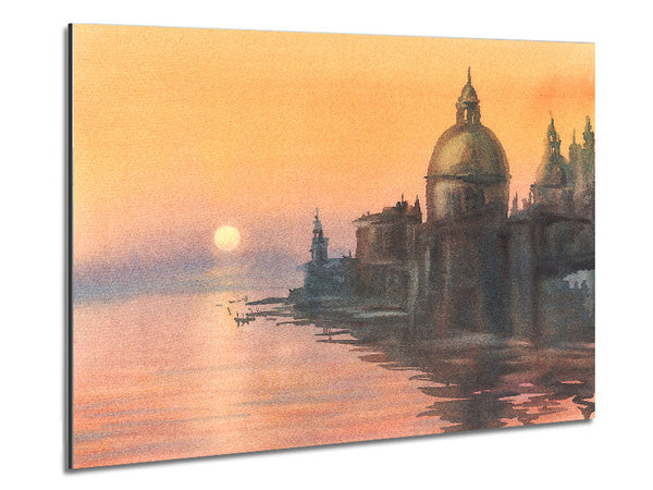 Sunset Waters Metal Print