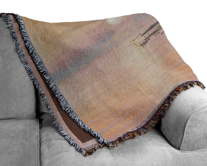 Sunset Waters Woven Blanket