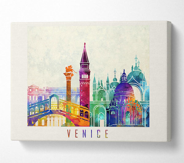  A Canvas Print of Rainbow City Canvas Wall Art