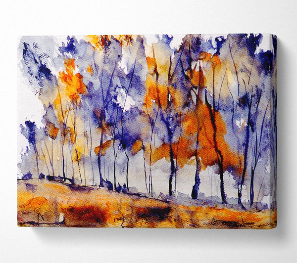  A Canvas Print of Autumn Trees Canvas Wall Art