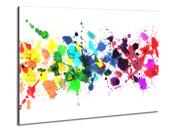 Colour Raindrops Metal Print