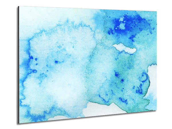 Blue Smoke Metal Print