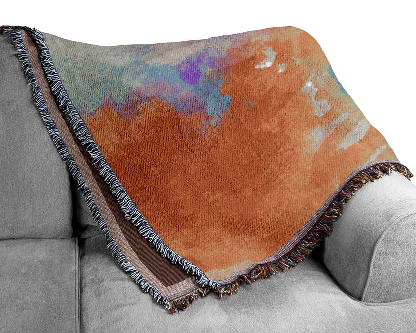 Rainbow Clouds Woven Blanket