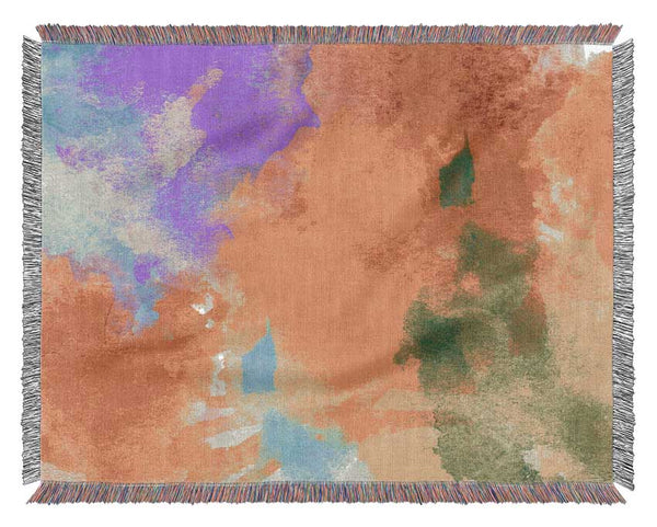 Rainbow Clouds Woven Blanket