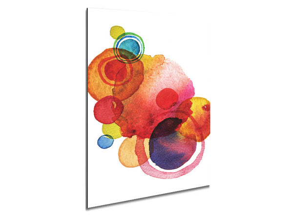 Rainbow Planets Metal Print