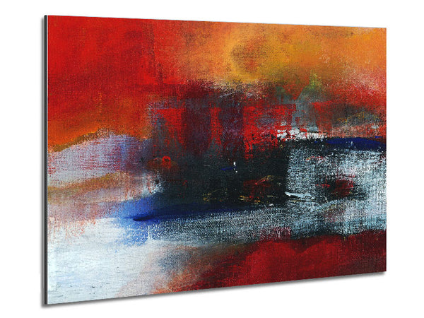 In The Middle Of The Lava River Metal Print