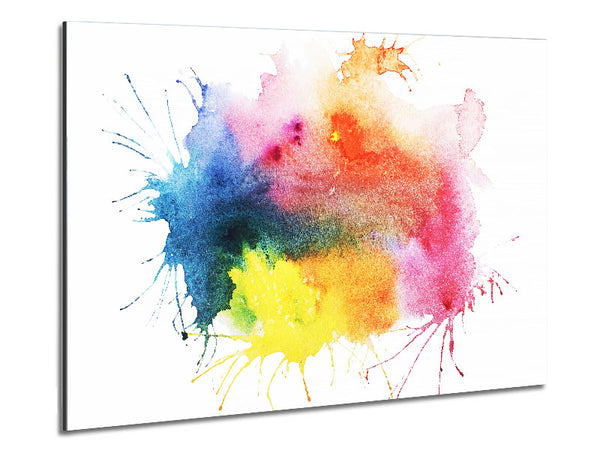 Colliding Colours Metal Print