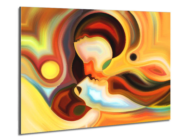 Soul Connection Kiss Metal Print