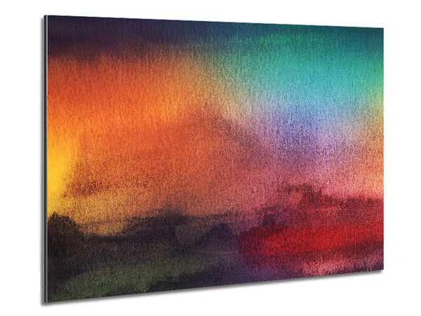 Sunset Fields Metal Print