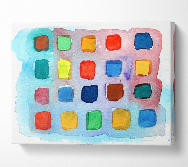  A Canvas Print of Colour Palette Canvas Wall Art