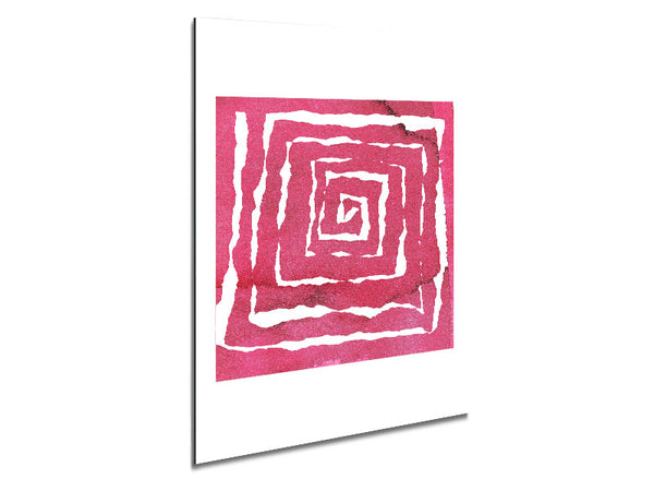 Pink Puzzle Metal Print