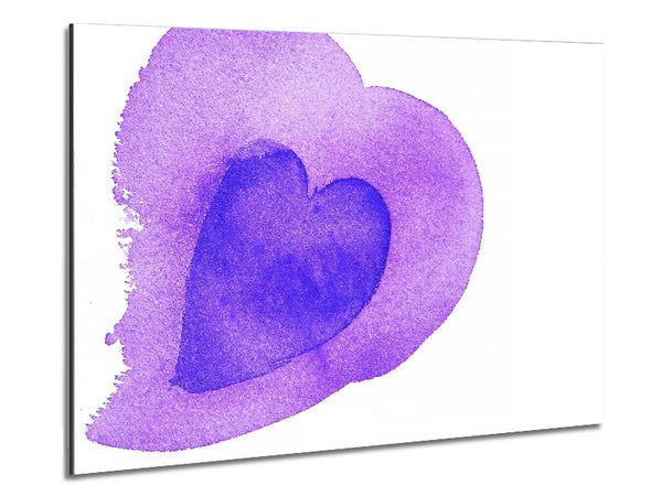 Purple Love Metal Print