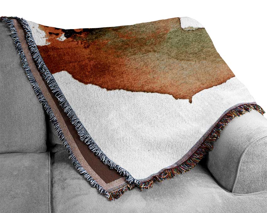 Fire And Ice Melt Woven Blanket