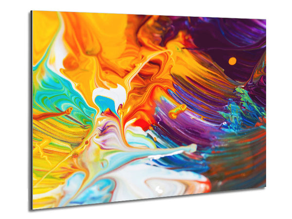 Liquid Splash Metal Print