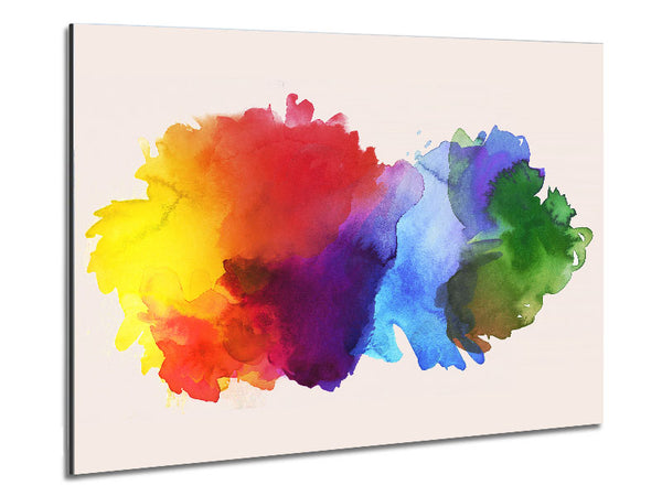 Rainbow Explosion Metal Print