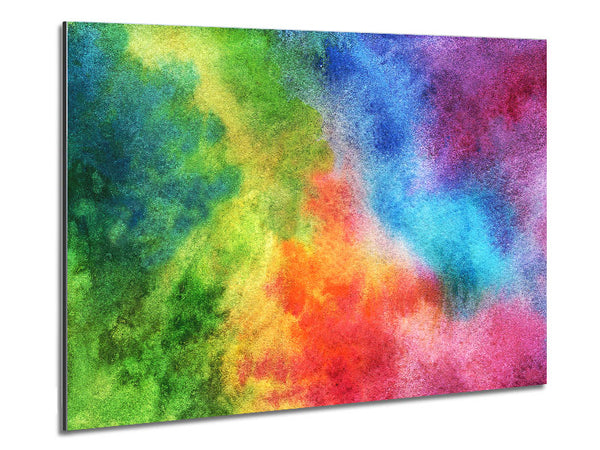 Powder Rainbow Metal Print