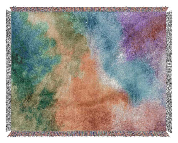 Powder Rainbow Woven Blanket