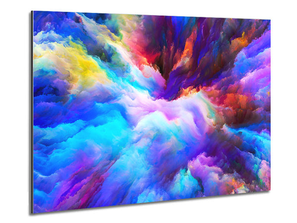 Clouds Of Power Metal Print