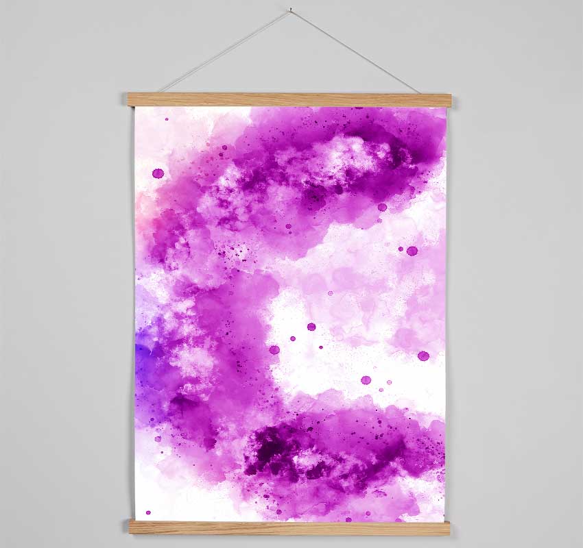 Purple Clouds Hanging Poster - Wallart-Direct UK