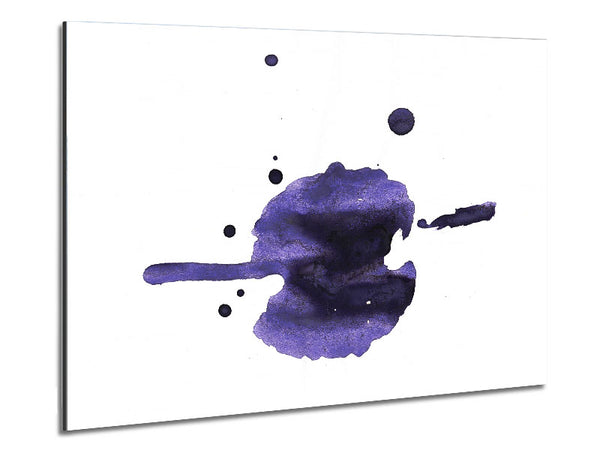 Flow Of Purple Metal Print