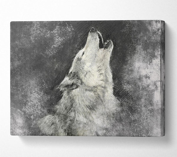  A Canvas Print of Howling Wolf Calling His Canvas Art