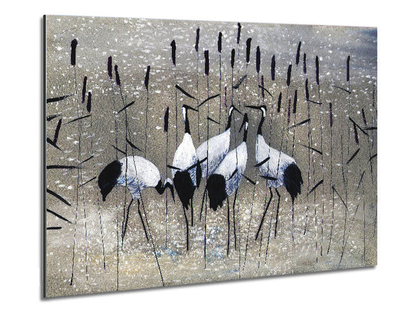Bird Treat Metal Print