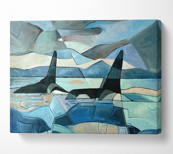  A Canvas Print of Whale Sail Canvas Print