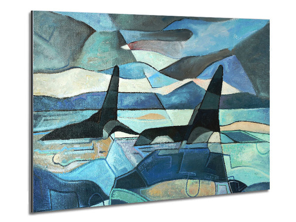 Whale Sail Metal Print