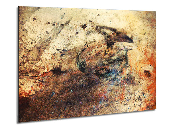 Wolf Wonder Metal Print