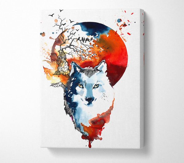  A Canvas Print of Wolf Sun Canvas Art