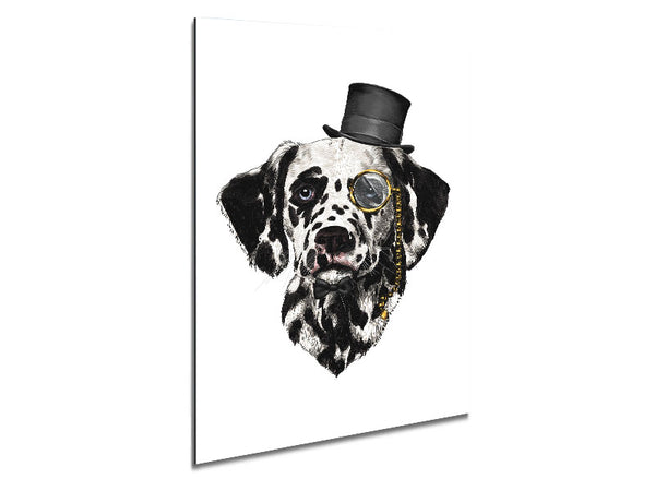 Clever Dalmation Dog Metal Print