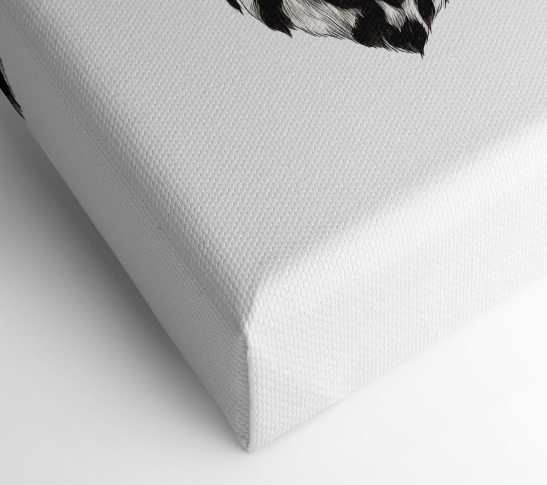  A Canvas Print of Clever Dalmation Dog Canvas Wall Art