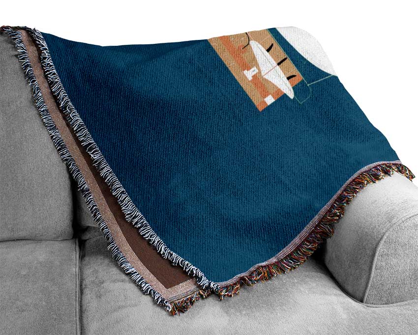 VW Camper Van Holiday Time Woven Blanket