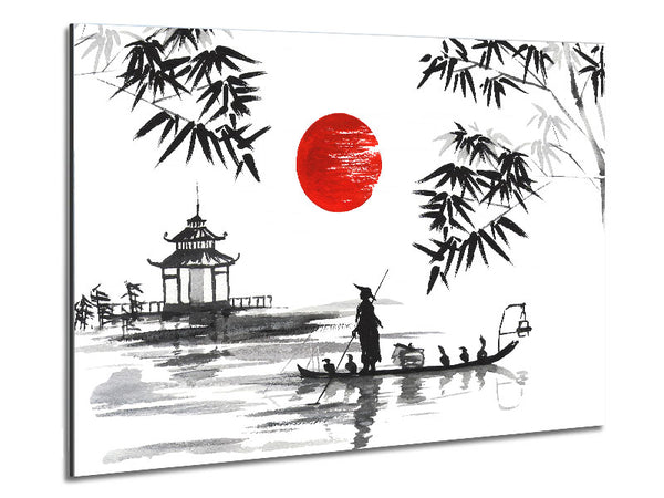Chinese Fishermen Metal Print
