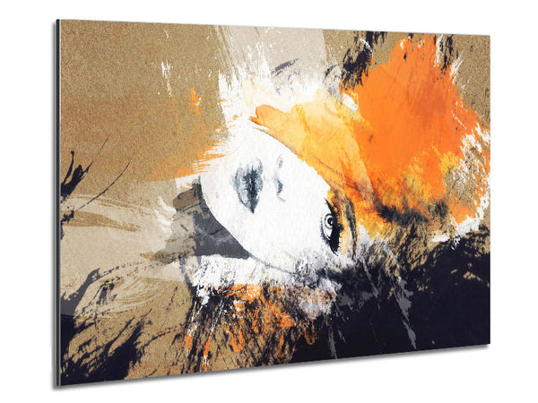 Orange Beauty Metal Print