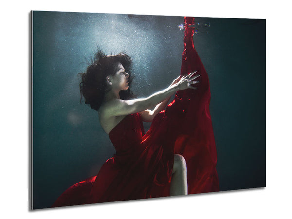 Underwater Ballgown Metal Print