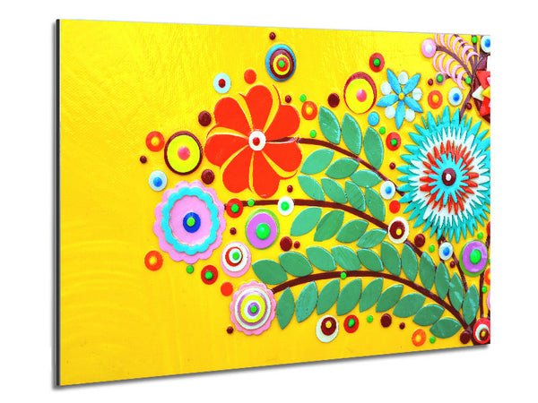 Circus Flowers Metal Print