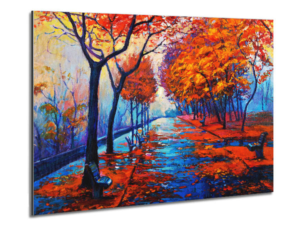 Autumn Blues 1 Metal Print