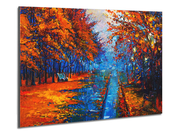 Autumn Blues 2 Metal Print