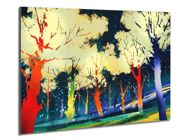 Disco Trees Metal Print