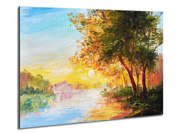 Lake Wonder Metal Print