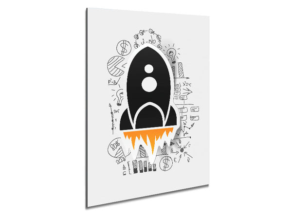 Rocket Launch Metal Print