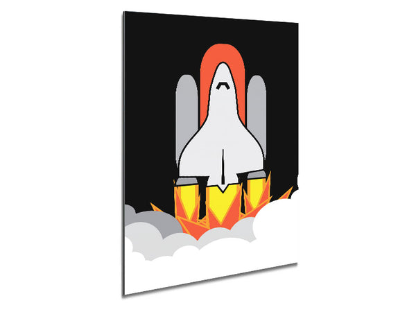 Rocket Blast Metal Print