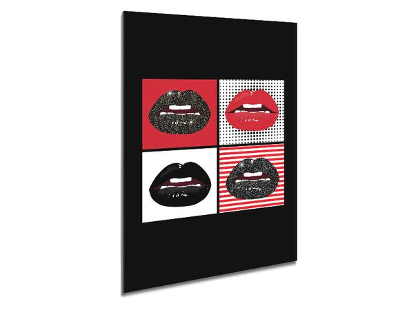 Sparkle Lips 1 Metal Print
