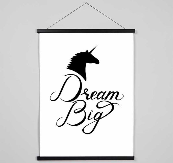 Dream Big Unicorn Hanging Poster - Wallart-Direct UK