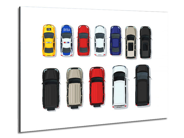 Car Selection Metal Print