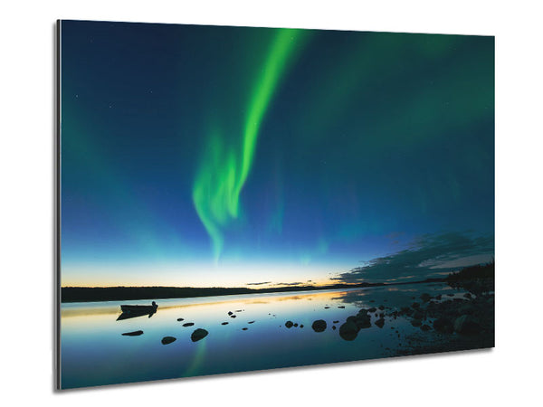 Northern Light Reflections Metal Print