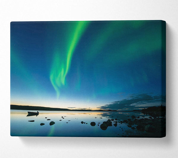  A Canvas Print of Northern Light Reflections Canvas Wall Art