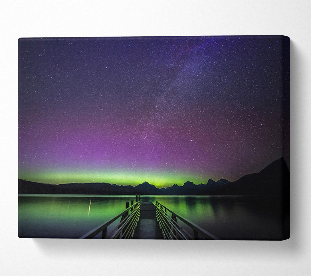  A Canvas Print of Glow Of The Northern Lights Canvas Wall Art